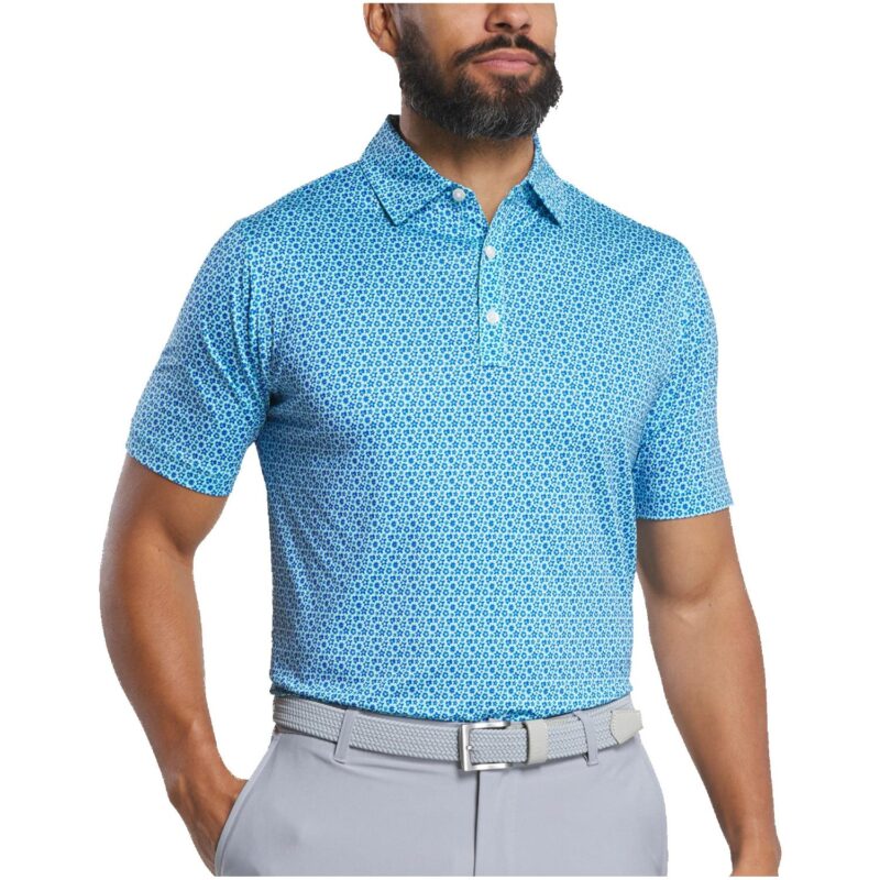 FootJoy Men's Allover Floral Print Polo - 3