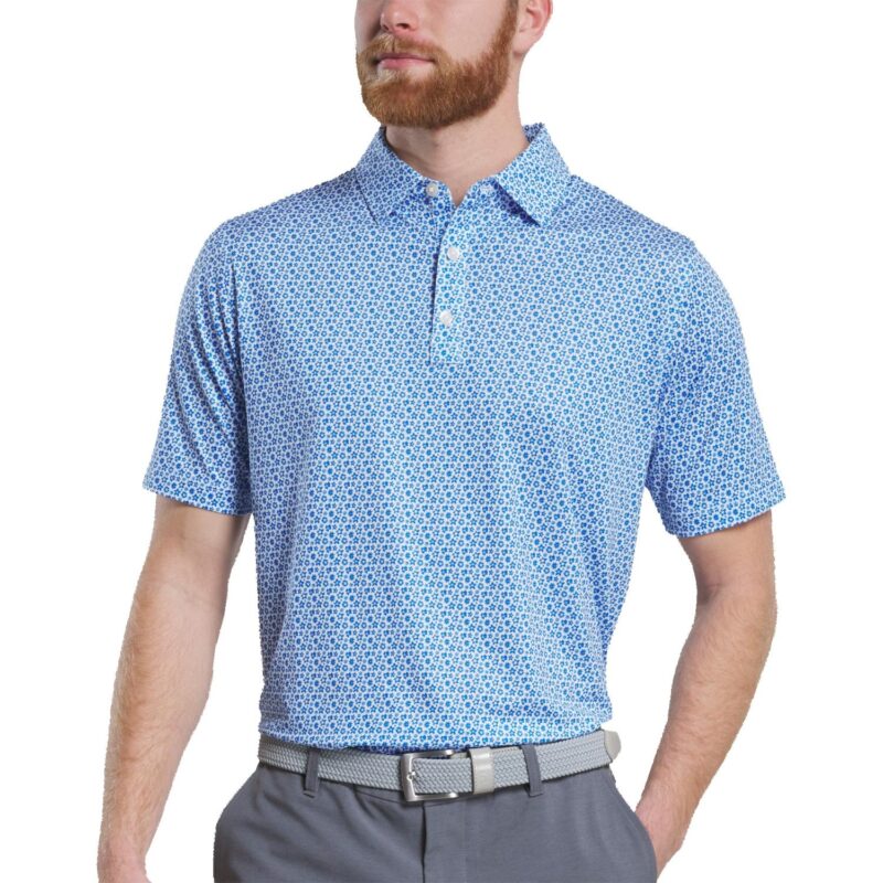 FootJoy Men's Allover Floral Print Polo - 5