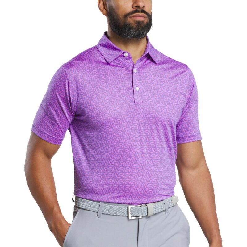 FootJoy Men's Allover Floral Print Polo - 6