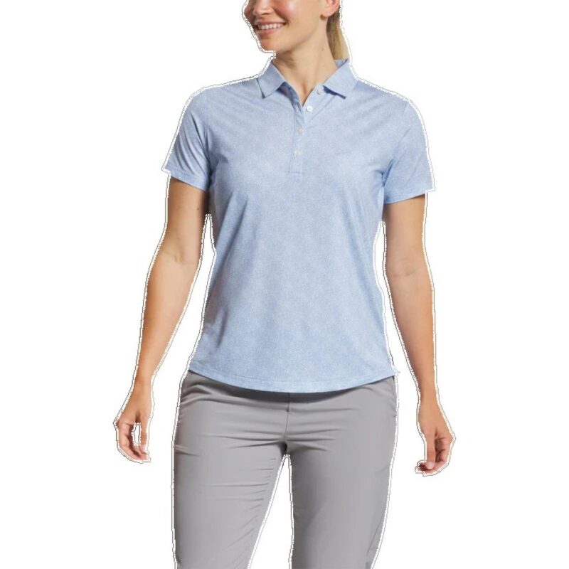 FootJoy Women's Speckle Short Sleeve Print Shirt - 6