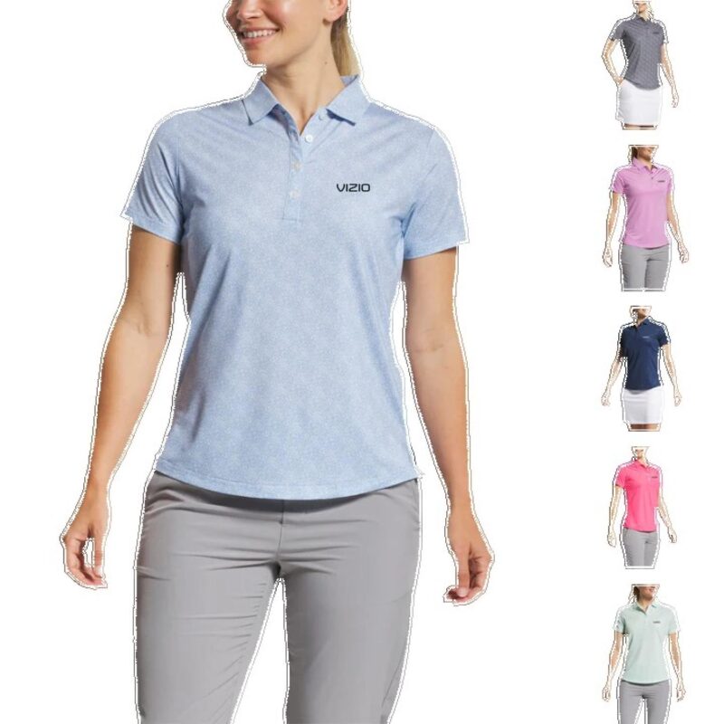 FootJoy Women's Speckle Short Sleeve Print Shirt