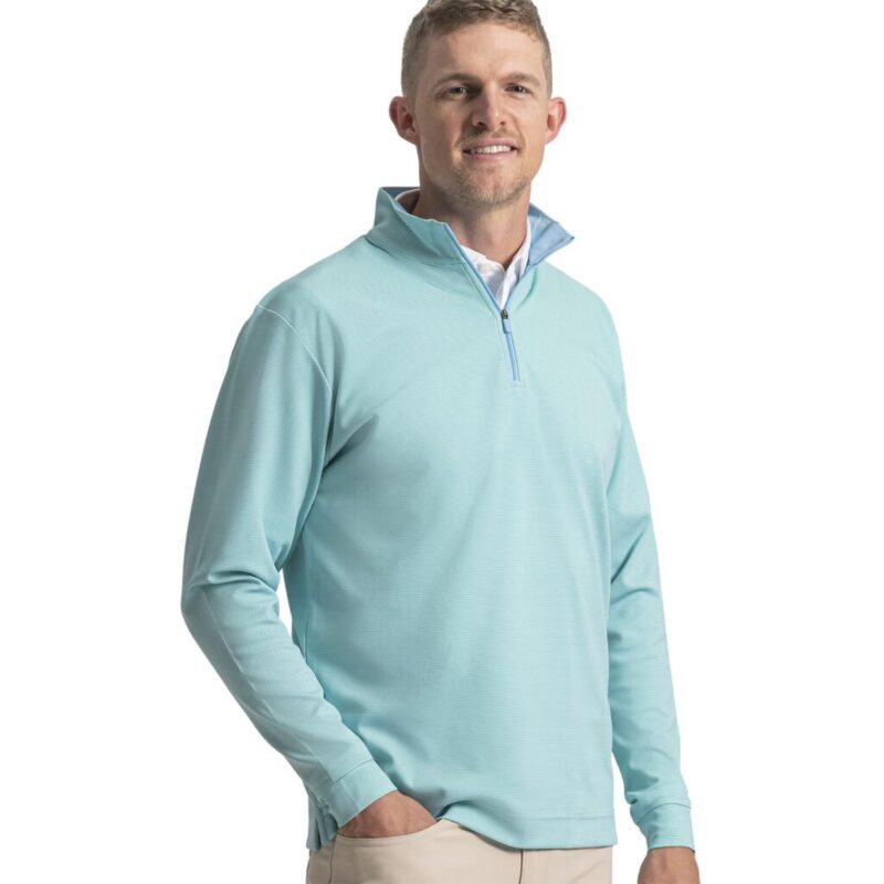 FootJoy® Ottoman Stripe Performance Quarter-Zip Pullover - 5