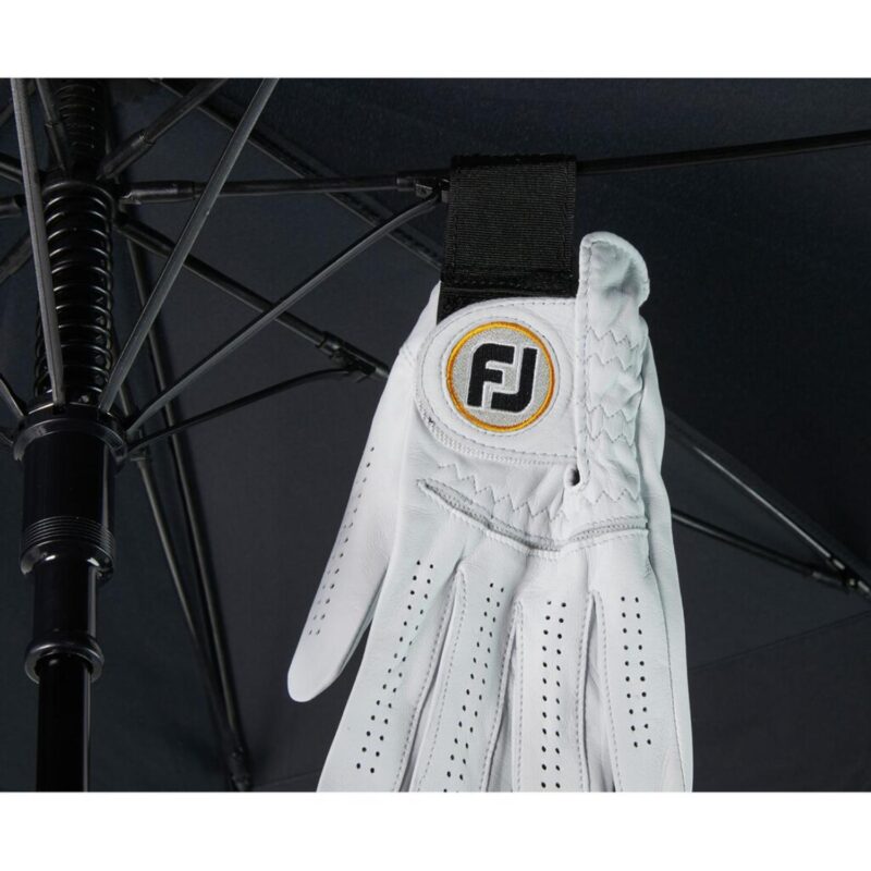 FootJoy® Windproof Golf Umbrella with Towel Hook & Velcro Glove Tab - 1